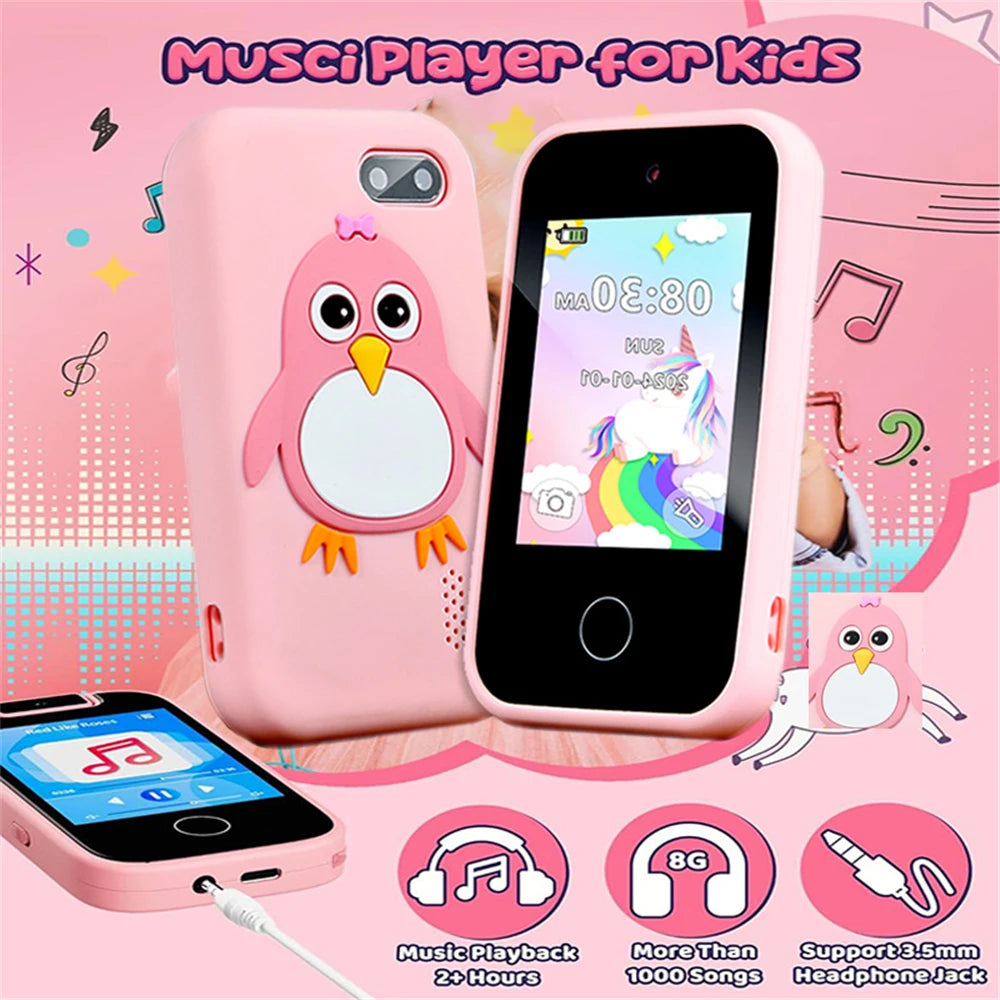 Kids Smart Toy Phone 44 Puzzle Games MP3 Player Camera Touchscreen