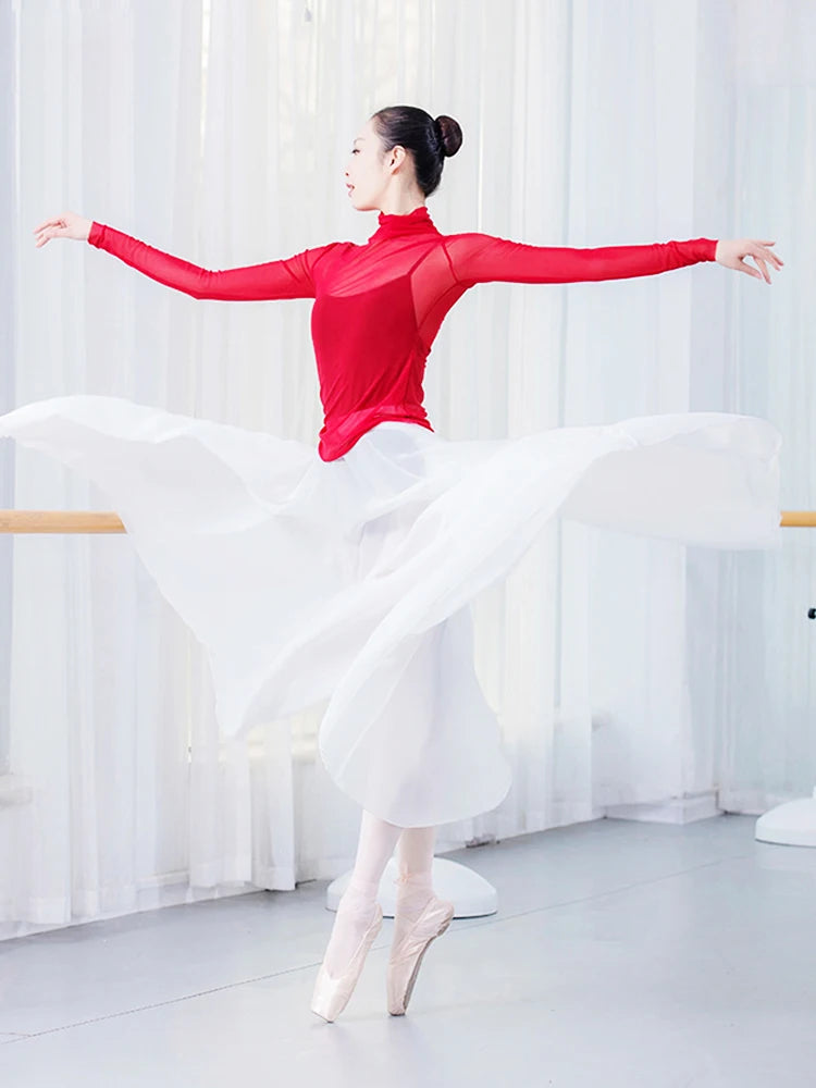 Ballet Practice Costume, Ballet Dance Dress, Full-Skirted Dance Practice