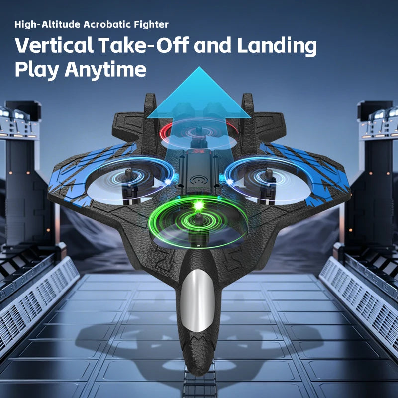 Q3 EPP Foam Fighter RC Drones 2.4G 4‑Axis Stunt Aircraft With LED Lights
