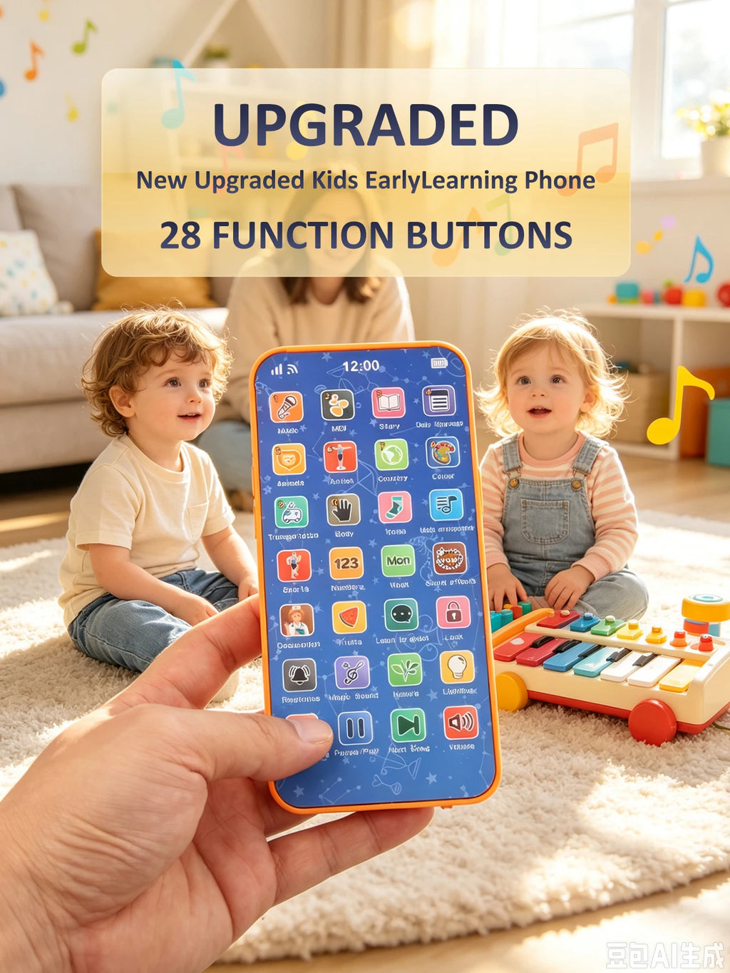 Children'S Smart Realistic Toy Smartphone Educational Early Learning