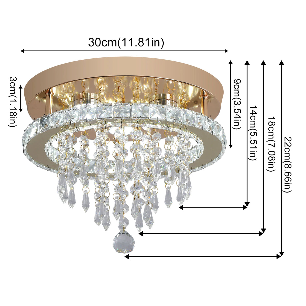 GreeLustr Luxury Crystal Chandelier Lustre Design Gold Modern Led Ceiling Light  Living Room Bedroom Hanging Lamp Lighting