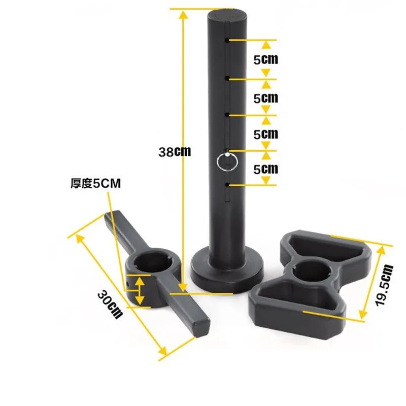 Double Grip Handle T-Shaped Kettlebell Fitness Grip Adjustable T-Bell