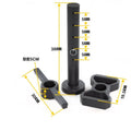 Double Grip Handle T-Shaped Kettlebell Fitness Grip Adjustable T-Bell