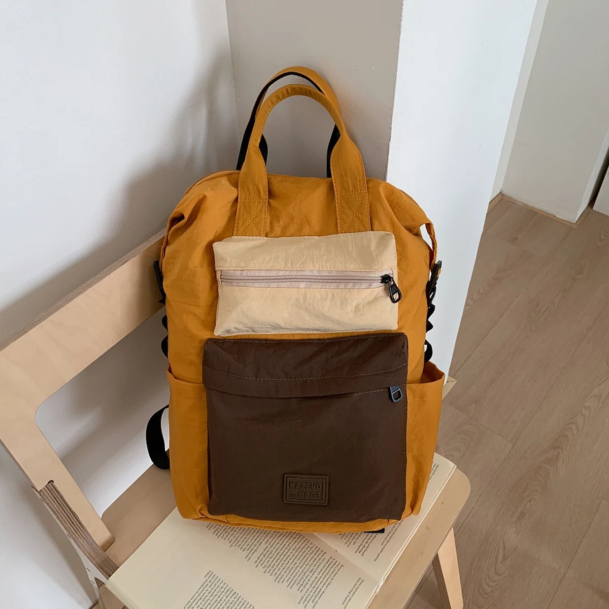 Backpack for Men, Computer Bag, Canvas High-End Backpack, College Student Travel Large-Capacity Travel Backpack, Sports Portable Carry-On Bag for International Travel