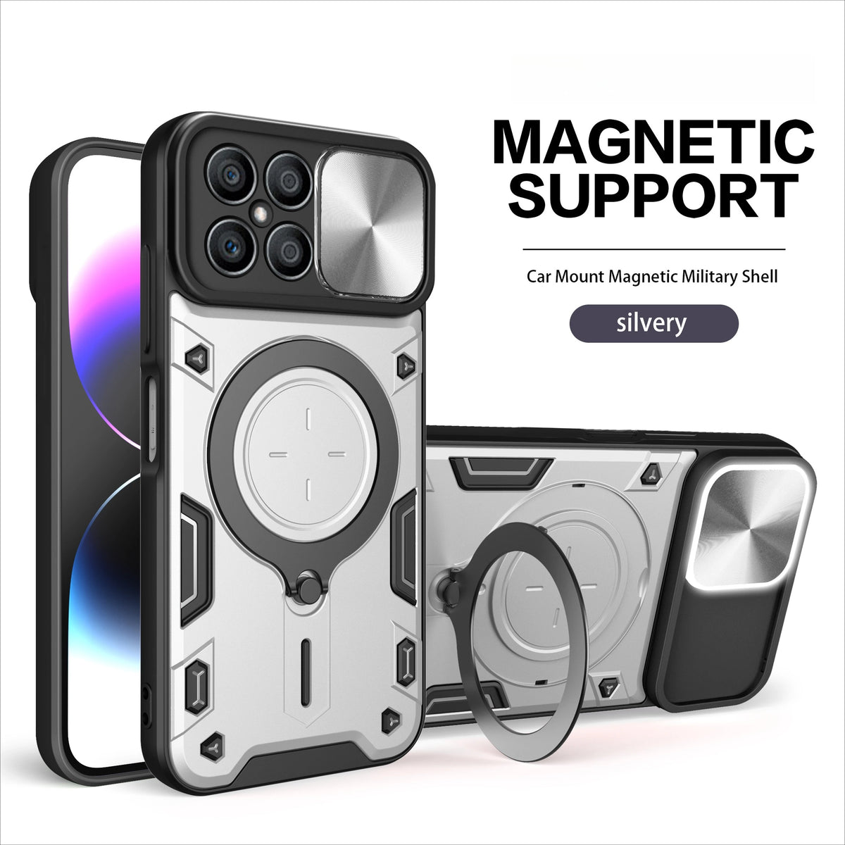 Magnetic Ring Phone Case for Honor Models