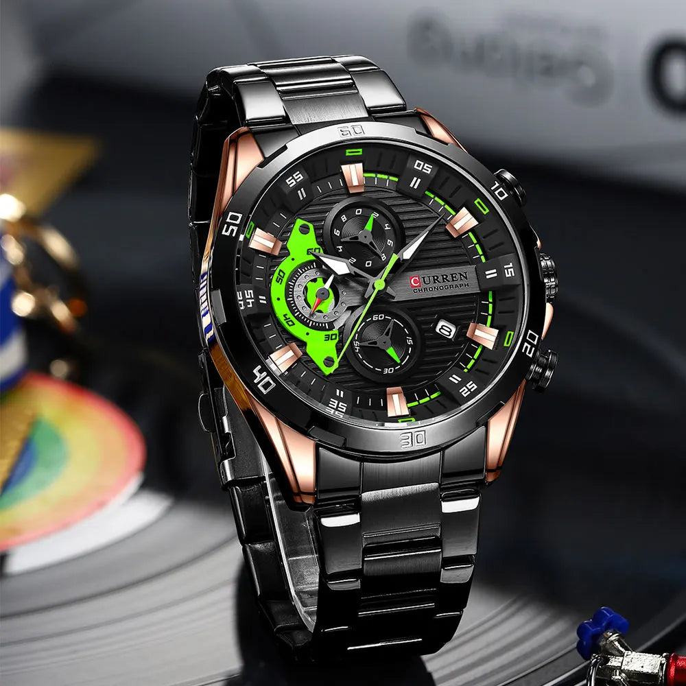 Men's Stainless Steel Chronograph Watch