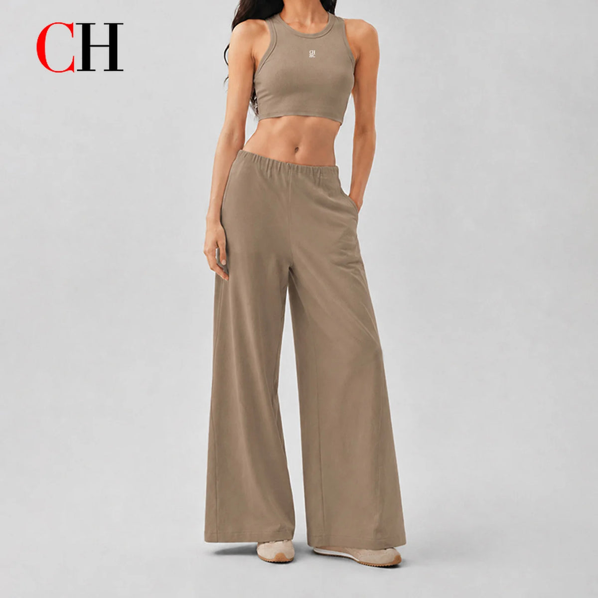 Women's Sleeveless Workout Crop Top