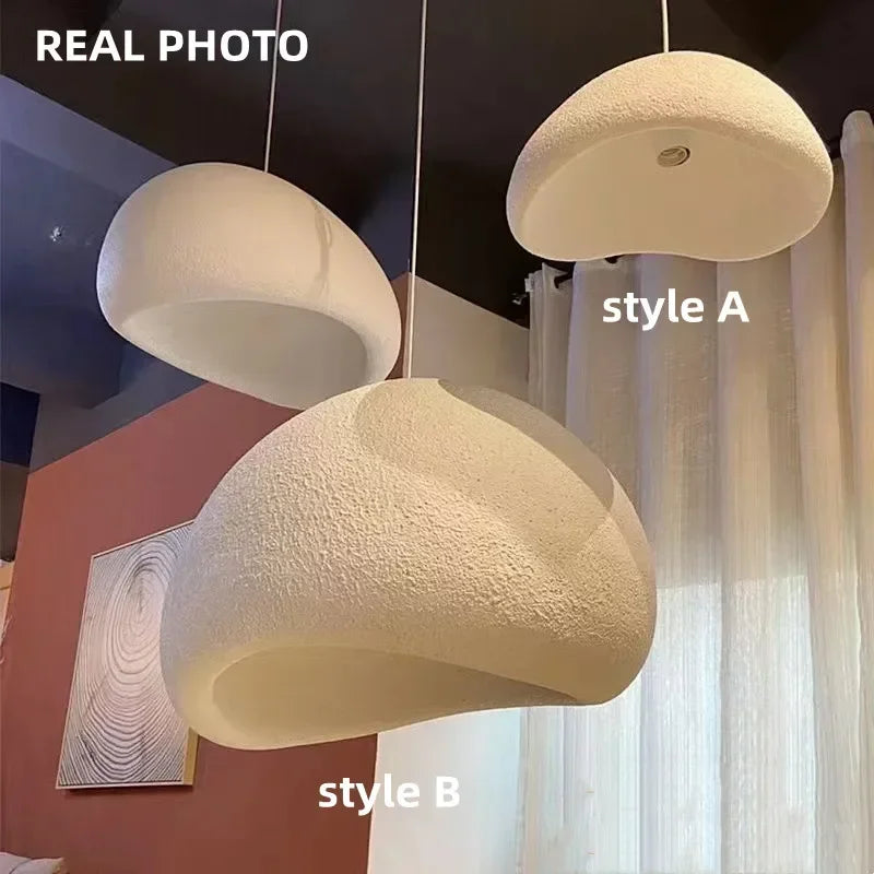 Minimalism Wabi Sabi LED Pendant Lamps For Living Dining Room Restaurant Loft Decor Hanging Chandelier Art Suspension Luminaire