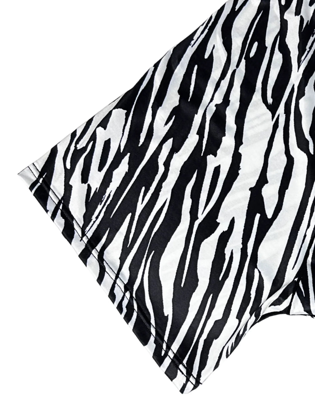 Men's Zebra Print Long Boxer Shorts