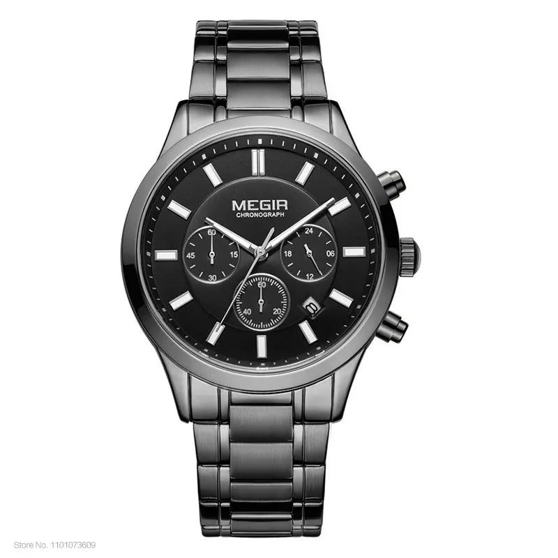 Men's Stainless Steel Chronograph Quartz Watch