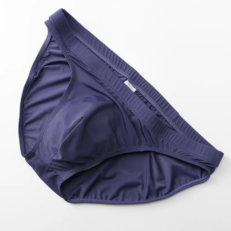 Mens Bikini Underwear Ultra-Thin Sheer U Convex Pouch Lingerie High Elastic Underpants Low Waist Quick-Dry Calzoncillos Hombre