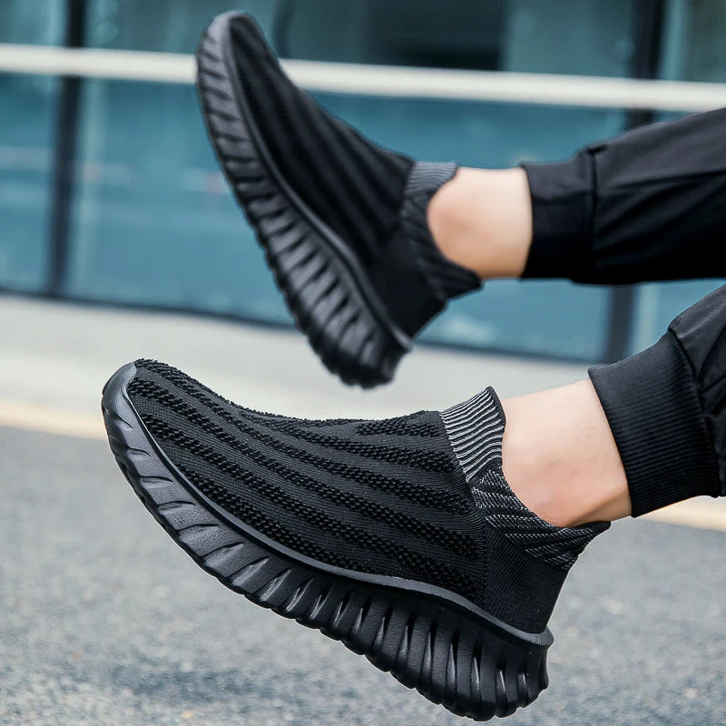 Men'S One Foot Walking Shoes Anti Slip Running Shoes, Breathable Thick