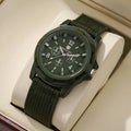 Men's Military-Style Nylon Strap Watch