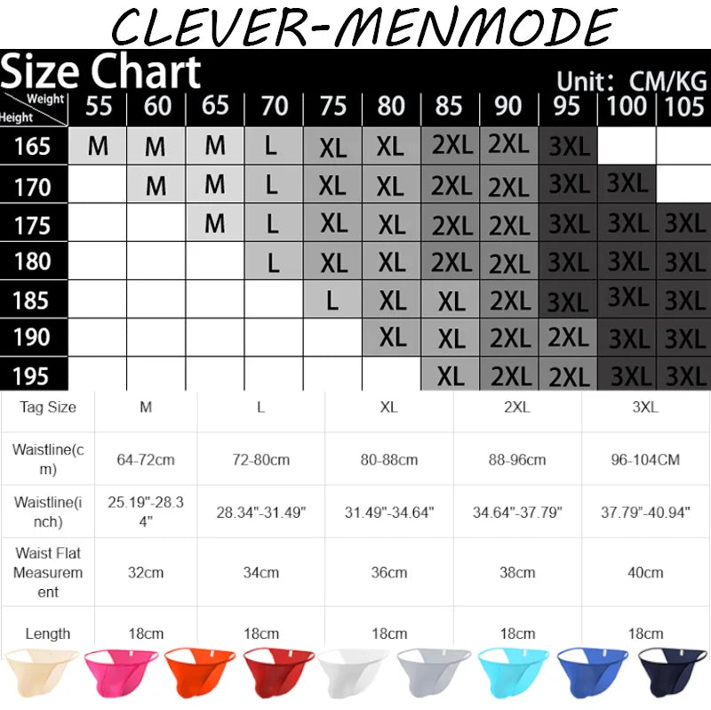 Men' s Briefs Basic Sexy Soft Low- Waist Underwear Breathable Printed Male Underpants Comfortable Mens Briefs Shorts