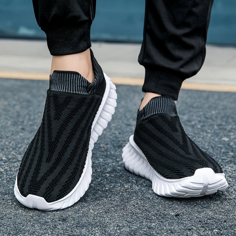 Men'S One Foot Walking Shoes Anti Slip Running Shoes, Breathable Thick