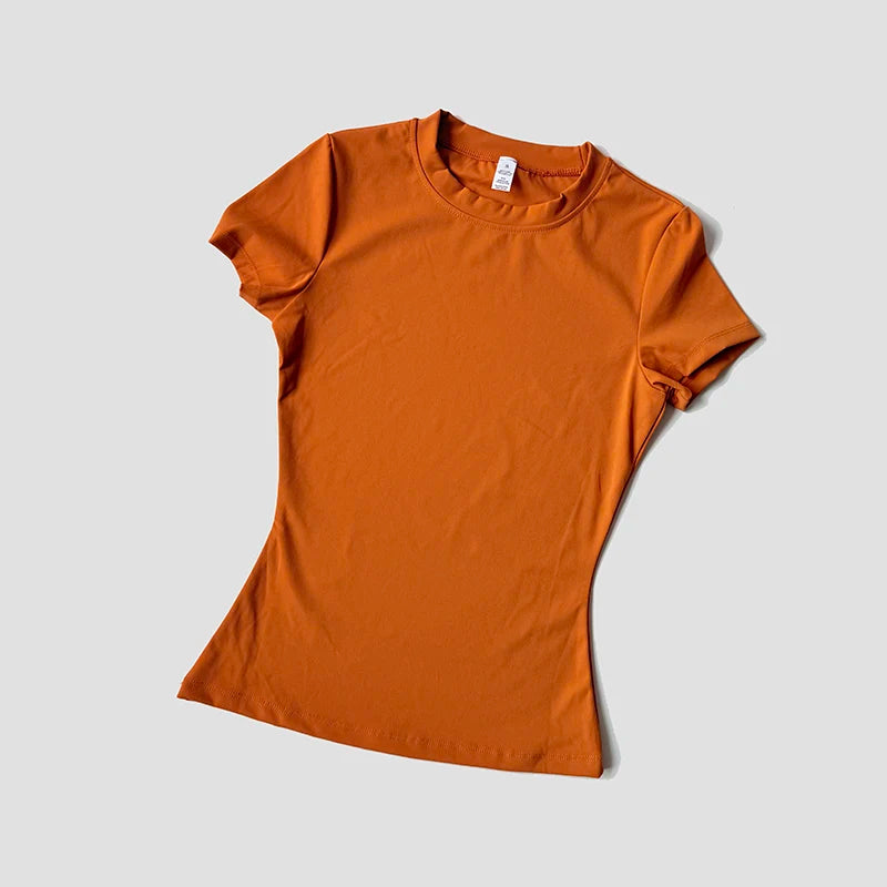 Women Yoga Top Seamless Sport T Shirts Fitness Clothes Short Sleeve Yoga