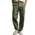 Suit Pants Vintage Loose Linen Trousers For Mens Spring Summer New Casual Straight Pants Men Fashion Pleated Breathable Pants