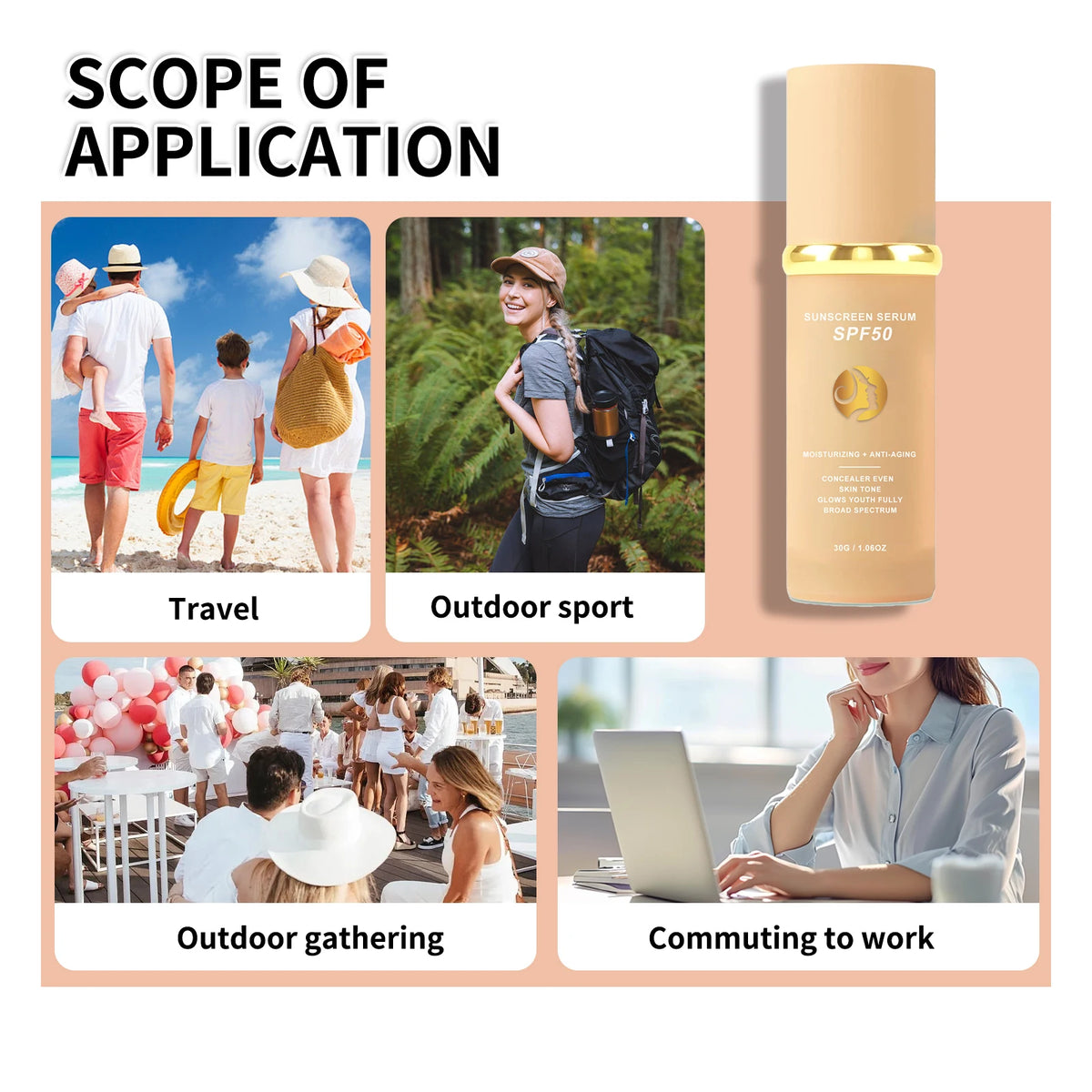 Sunscreen Liquid Foundation Waterproof Sweatproof Concealer Skin Tone