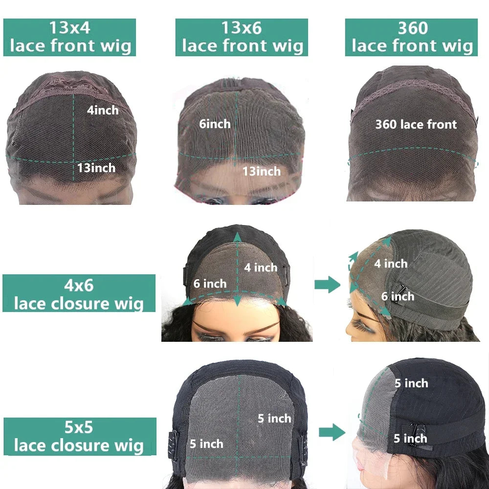 Brazilian Bone Straight 13x4 Transparent Lace Front Human Hair Wigs For