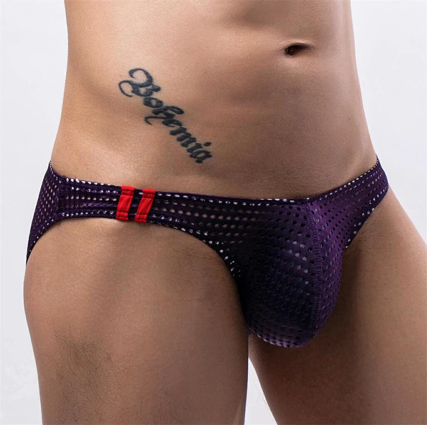 Breathable Mesh Low-Rise Briefs