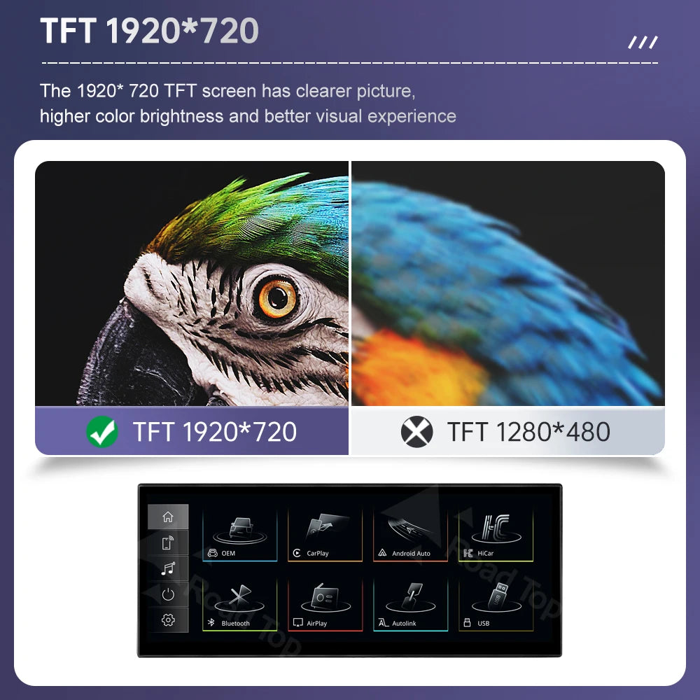 Road Top 12.3" Linux Screen Multimedia For Audi Q3 2013-2018 Wireless