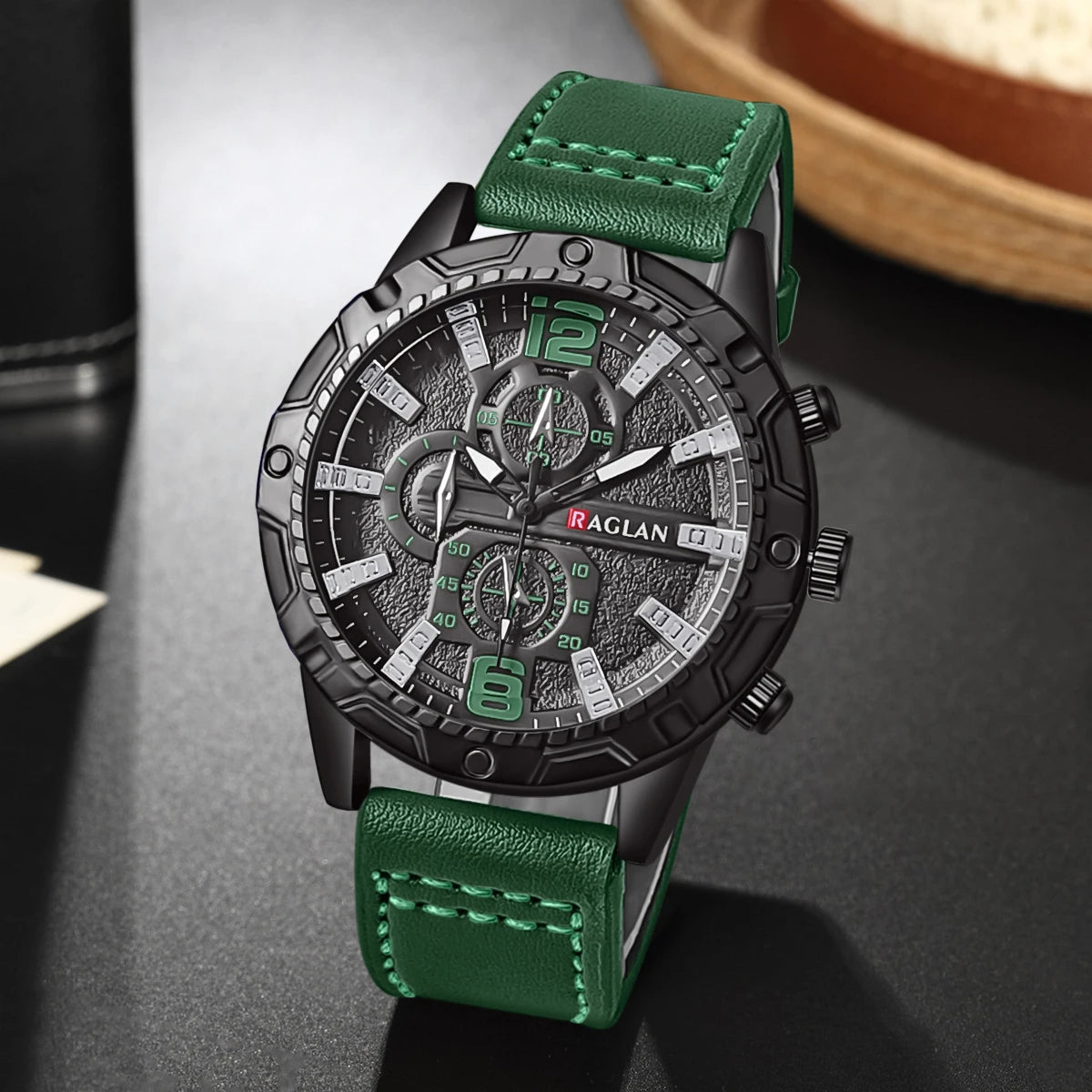 Men's Classic Leather Strap Watch
