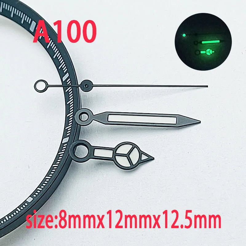 The Hands of the Men's Watch Are Made of Green Luminous Material and Are Equipped with an NH35/NH36 Automatic Mechanical Mechani