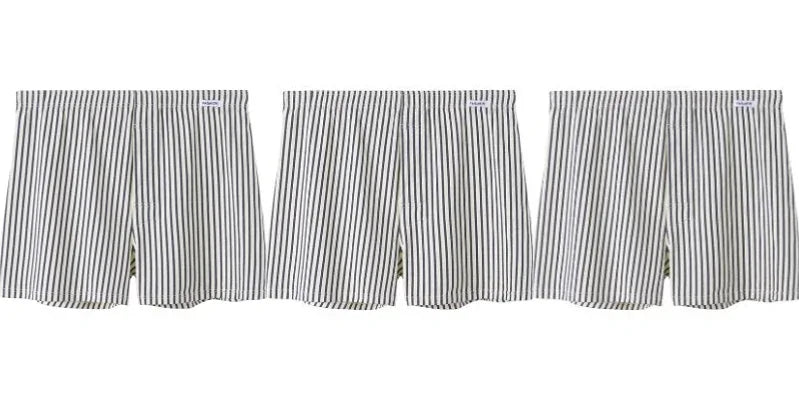 Men's Striped Cotton Boxers – 3 Pack