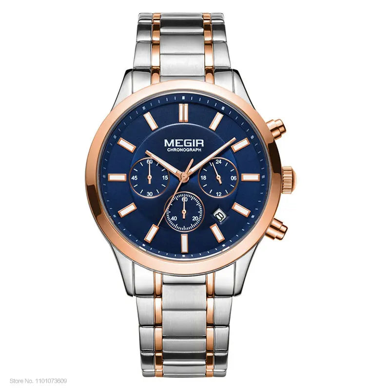 Men's Stainless Steel Chronograph Quartz Watch