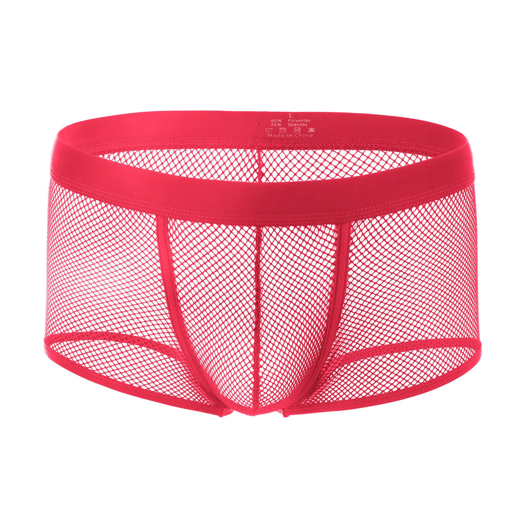 Low-Rise Mesh Boxer Shorts