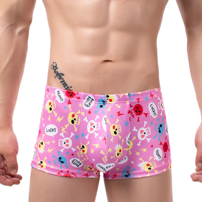 Men's Printed Breathable Boxer Briefs