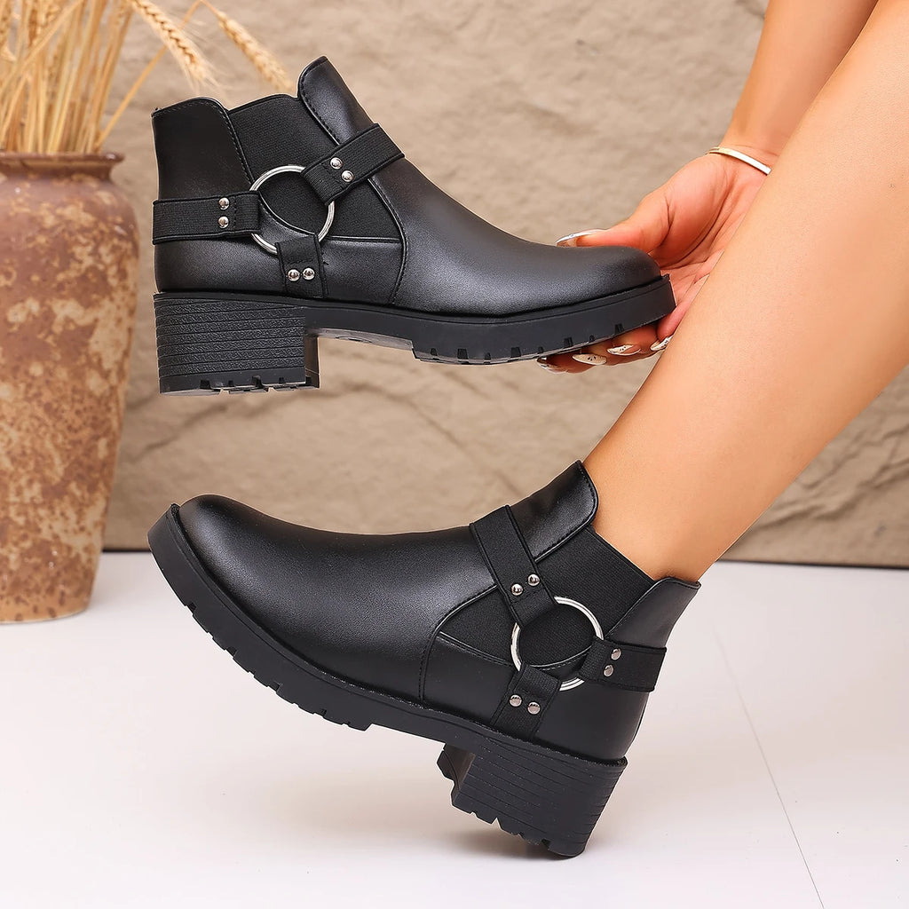 Women's Thick-Sole Casual Ankle Boots