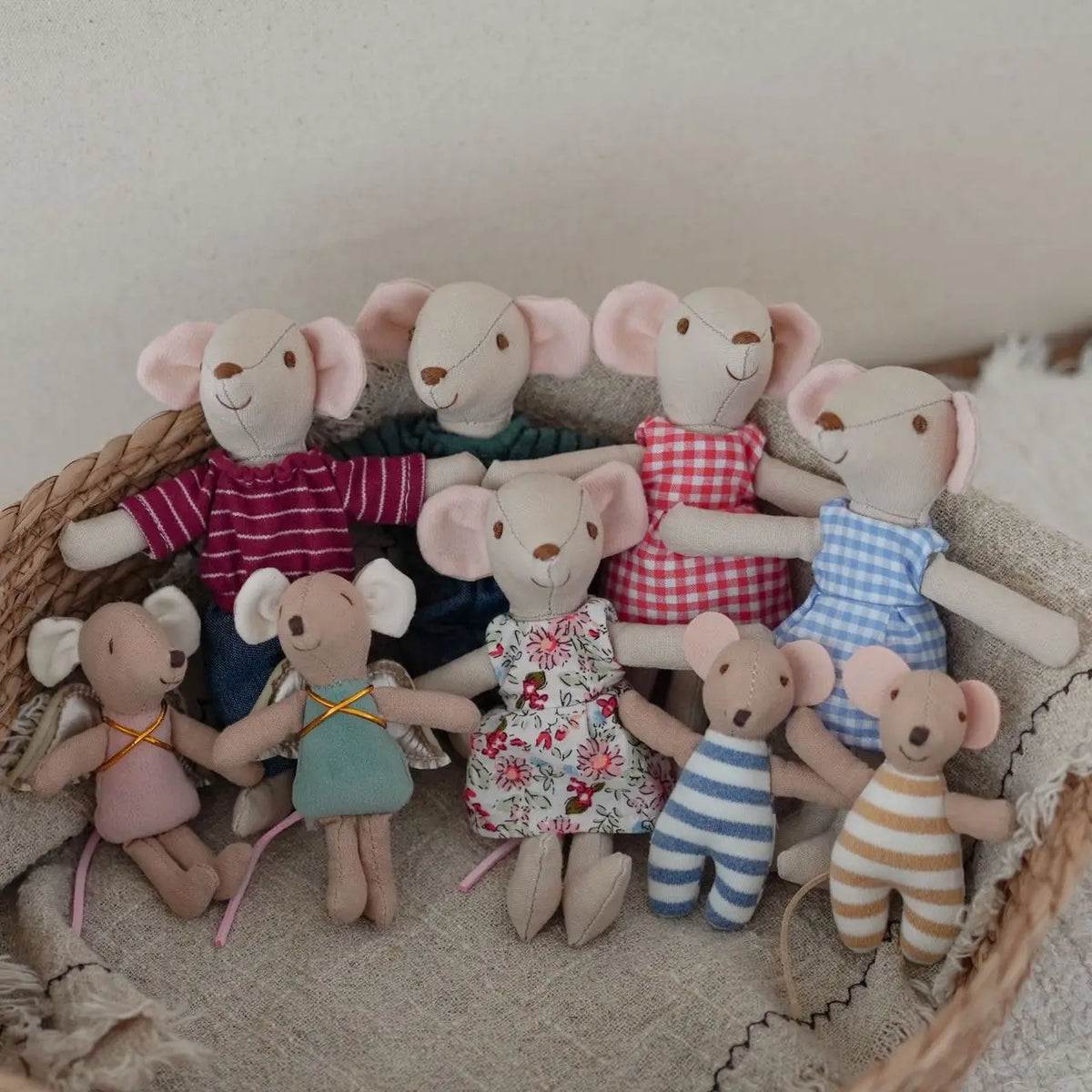 1PCS Plush Mouse Doll Toy Soft Stuffed Animal For Kids Holiday Birthday