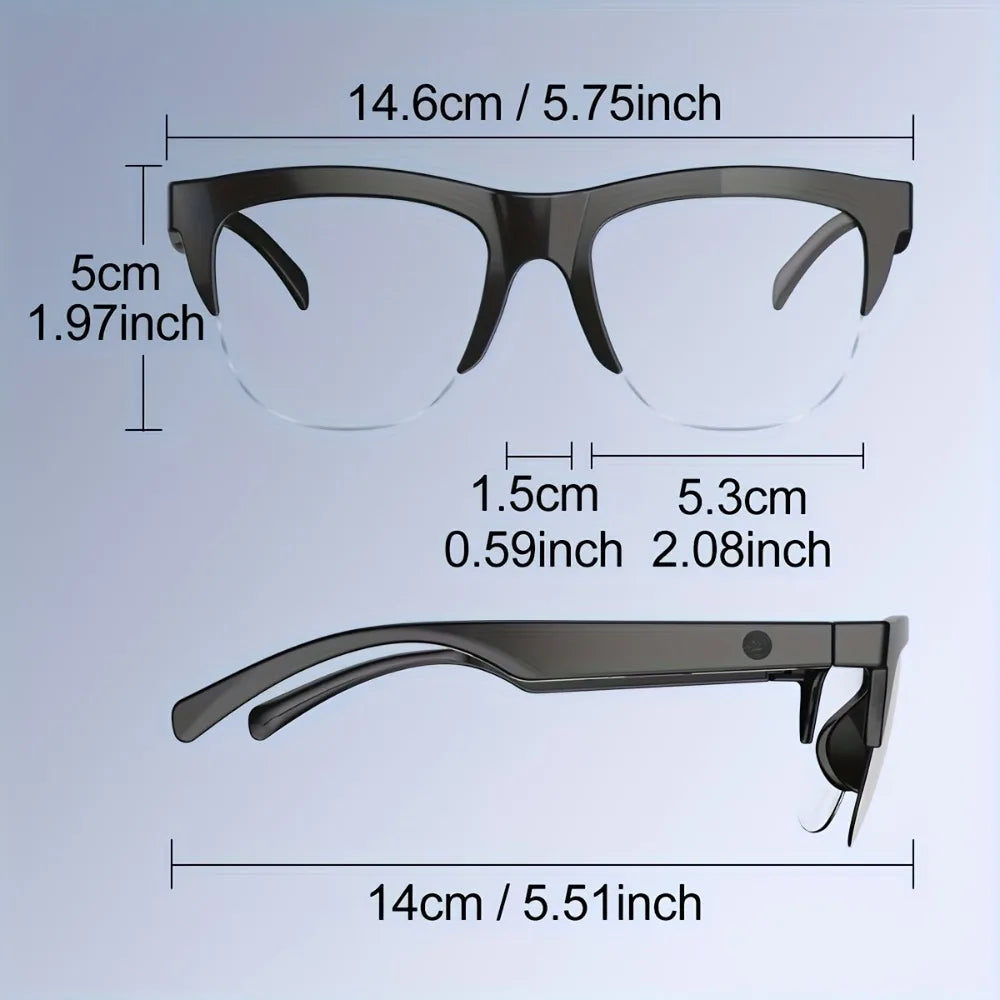 Smart Glasses, Smart Audio Glasses, Wireless Glasses, Earphones, Support