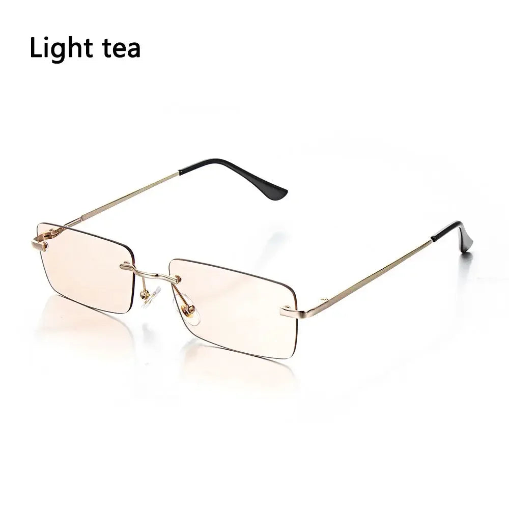 Rimless Rectangle Sunglasses