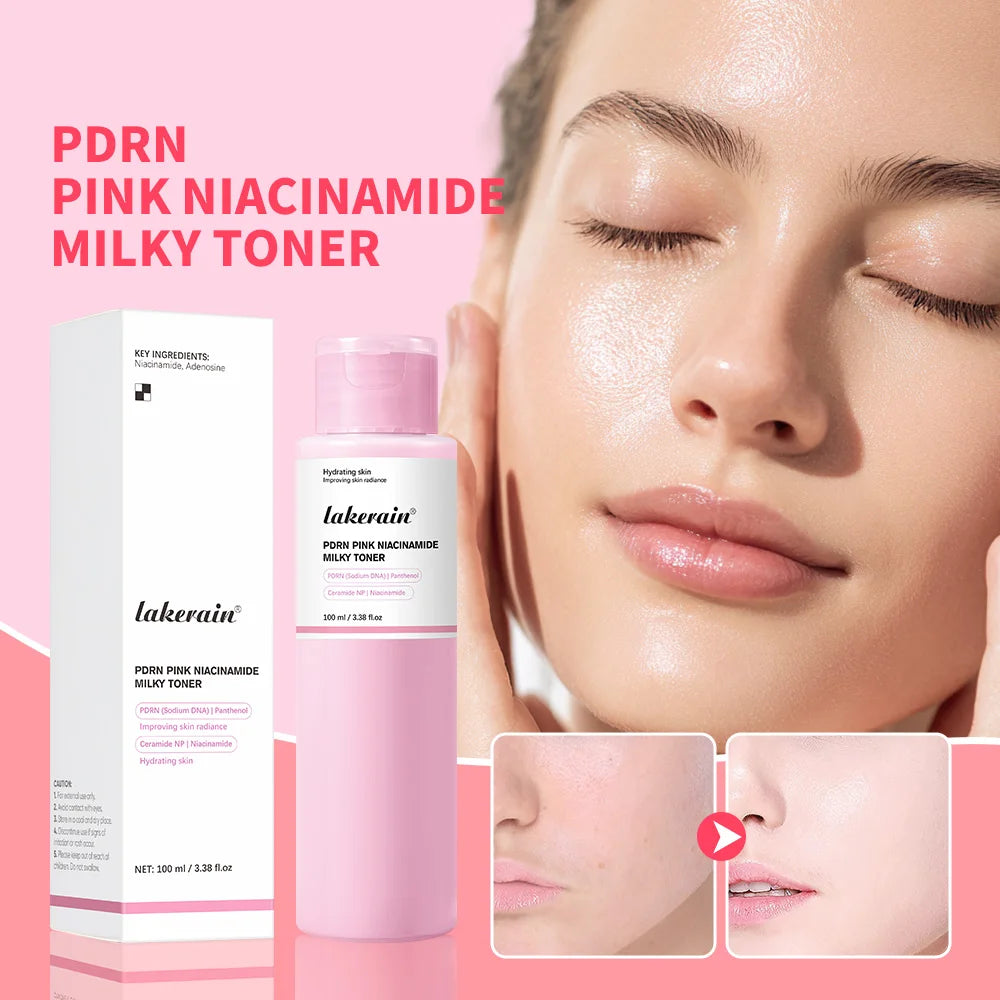PDRN Pink Niacinamide Milky Toner For Hydrating Moisturizing Soothing