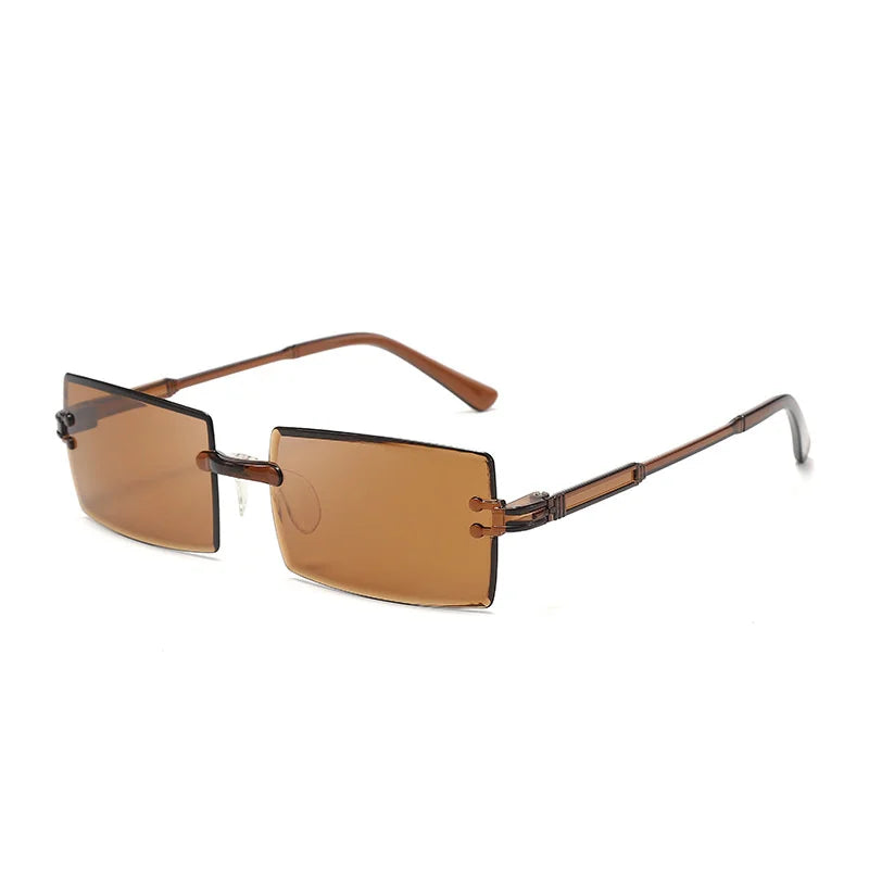 Rivet Rectangle Sunglasses