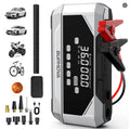 Car Jump Starter With Air Compressor LCD Screen 21800mAh Portable