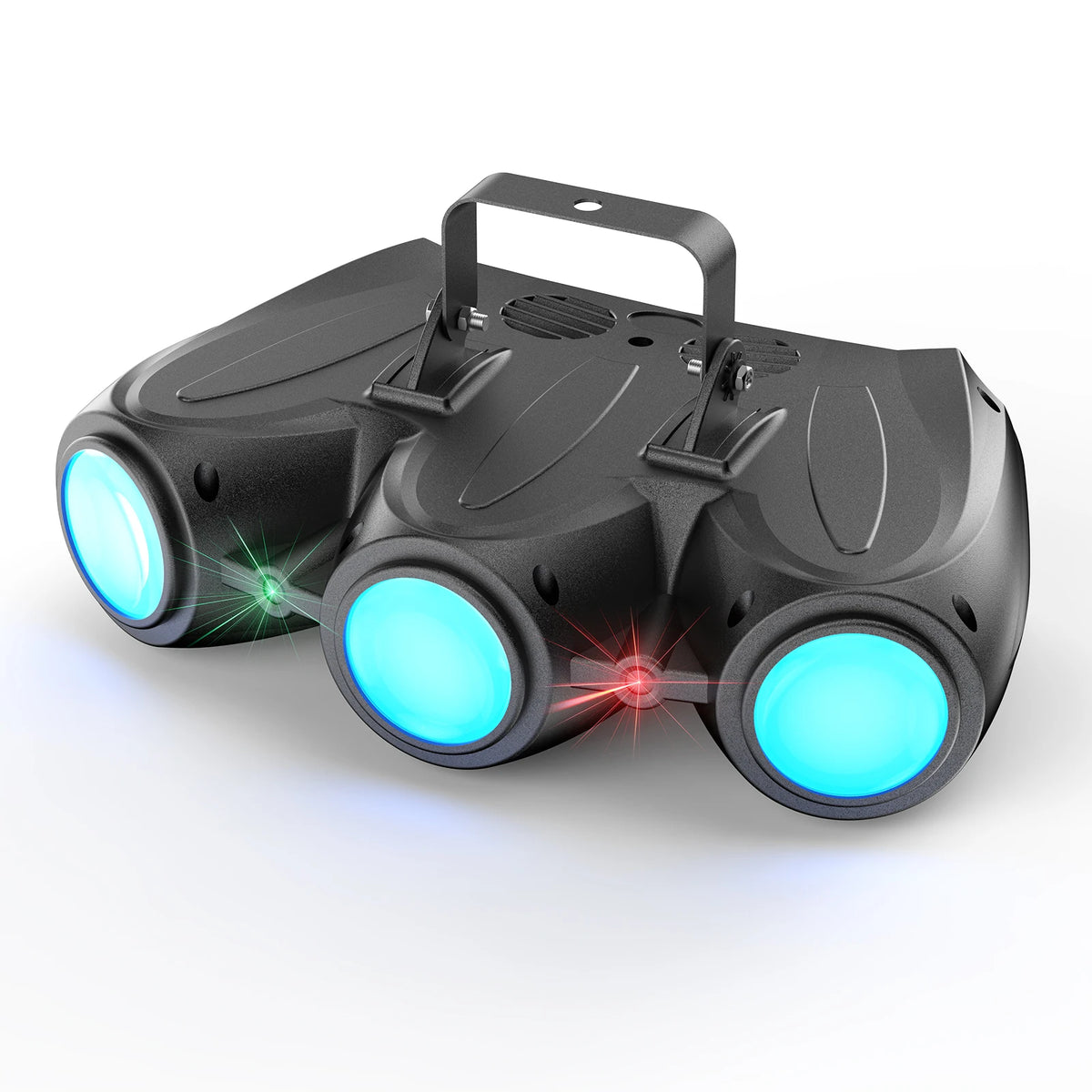 Datewink 30W RGBW LED Stage Light Three-Head Airship Projector Pattern Effect Light DMX For DJ Disco Party Wedding Bar Christmas