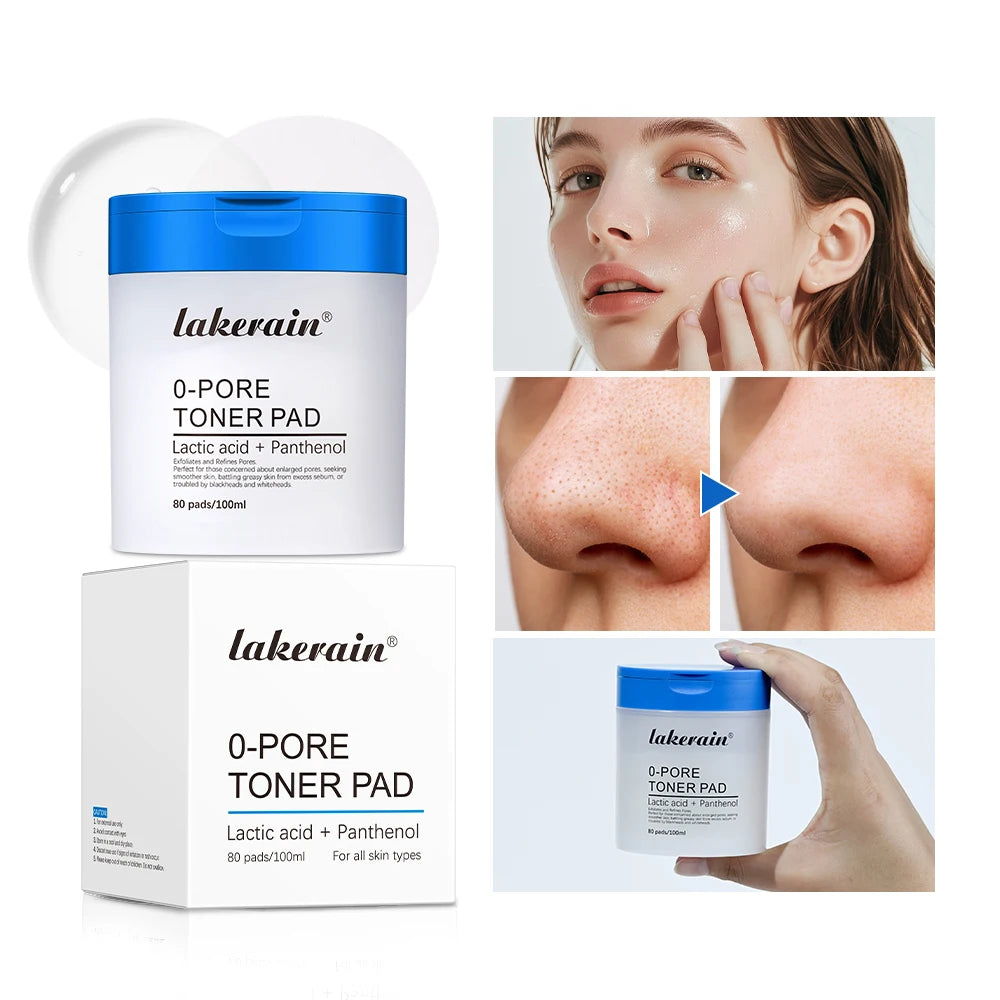 4.5% AHA Lactic Acid & 0.45% BHA 0-Pore Toner Pad Salicylic Acid