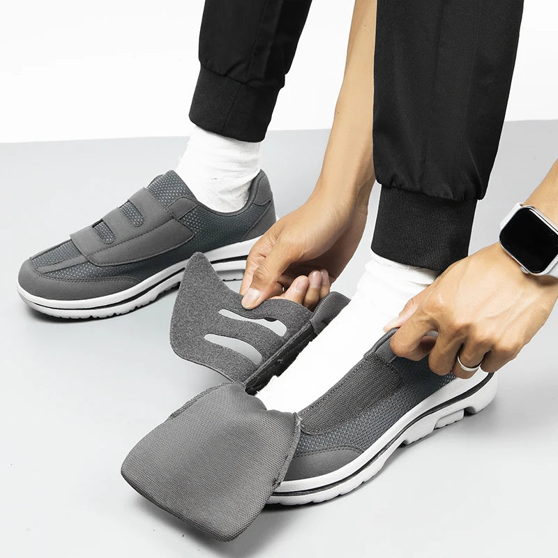 Wide Toe Sneakers for Fat Foot Diabetic Shoes for Elderly Hallux Valgus