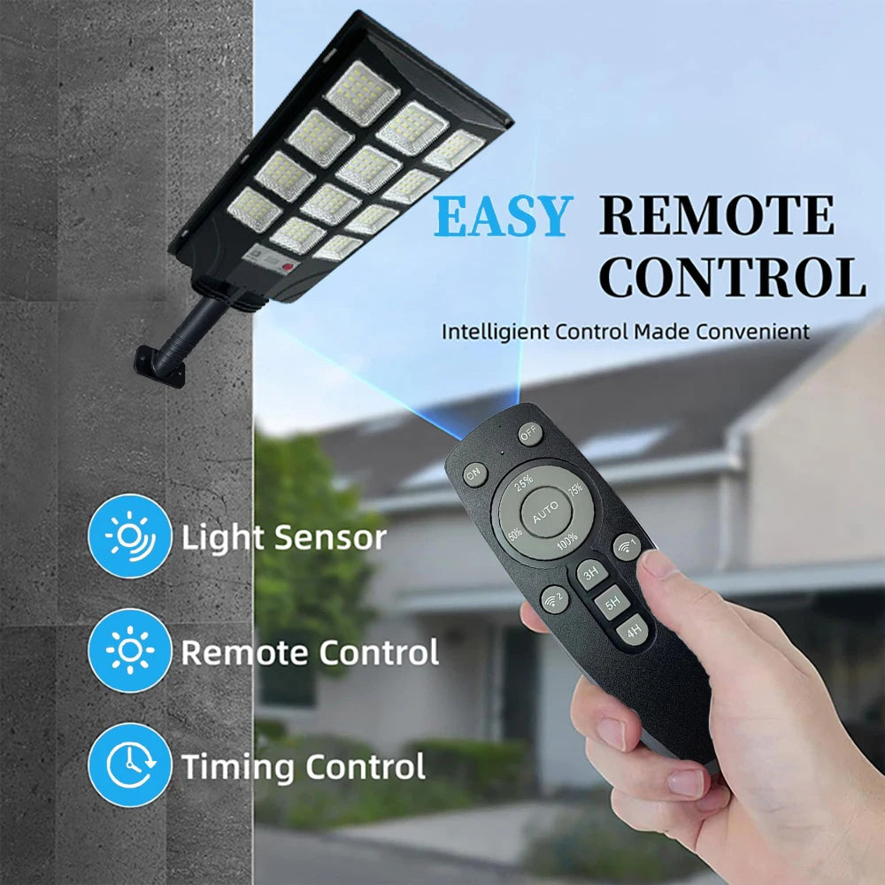 2X 3000LM Super Powerful LED Solar Light Outdoor IP65 Motion Sensor Super Bright Outdoor Solar Wall Lamp Garden Street Spotlight