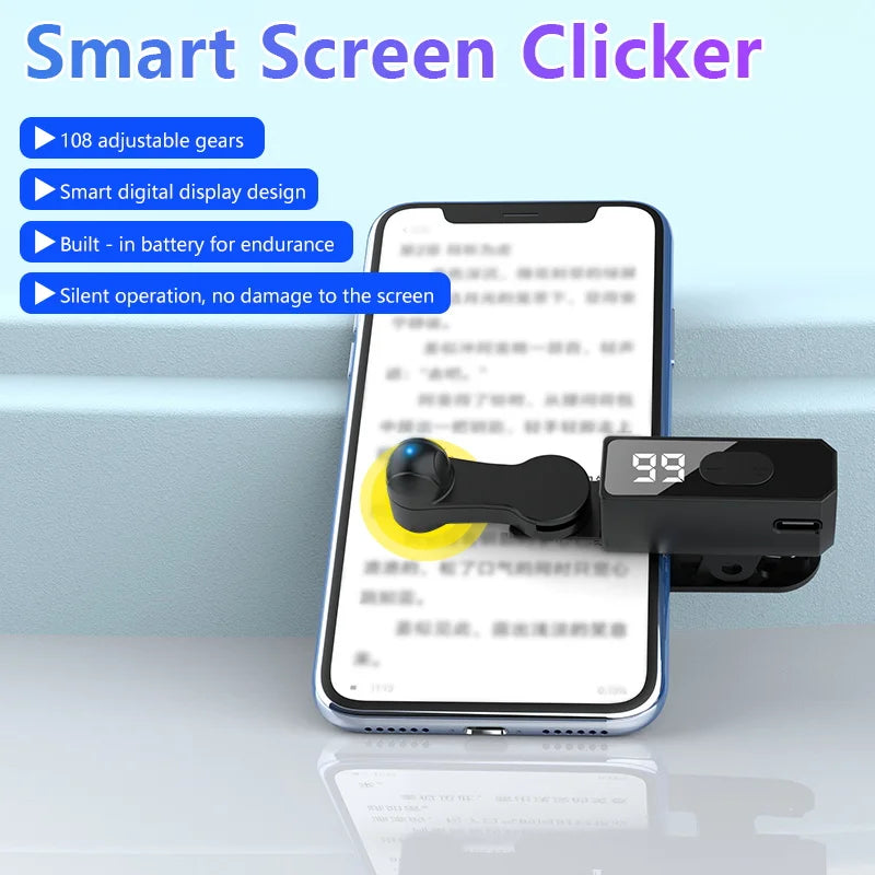 Screen Auto Clicker For Smart Phone Apps Video Live Streaming Gadget