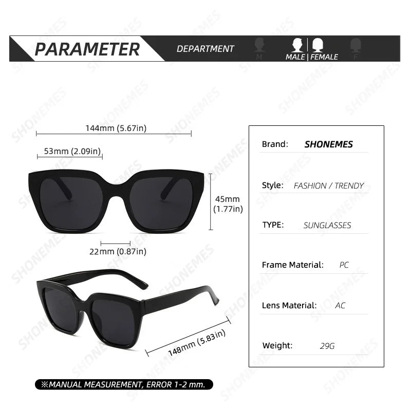 Oversized Square Sunglasses