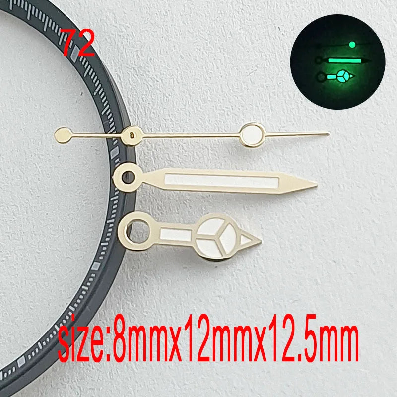 The Hands of the Men's Watch Are Made of Green Luminous Material and Are Equipped with an NH35/NH36 Automatic Mechanical Mechani