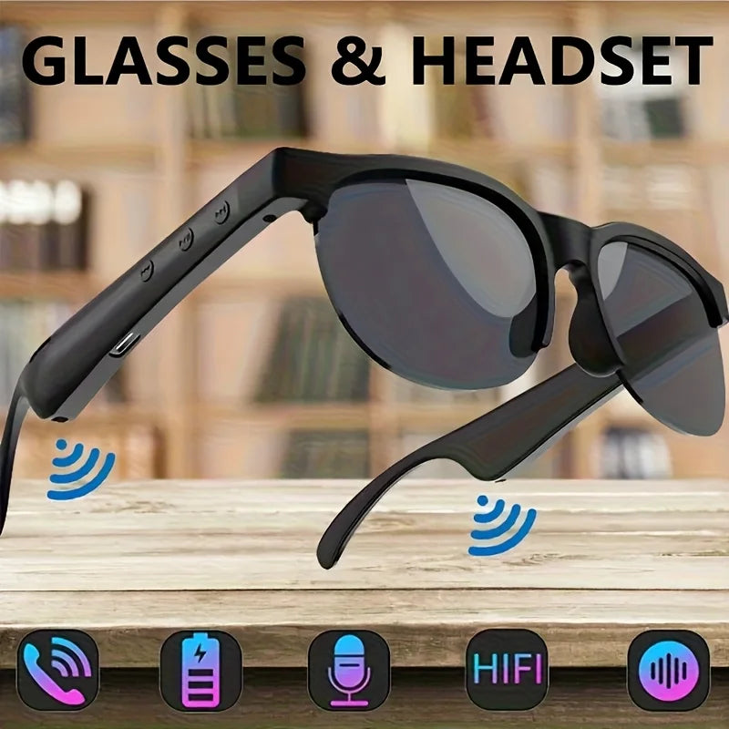 Smart Glasses Earphones With Audio And Voice Call Functionality For