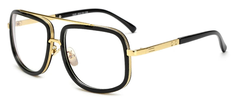 Oversized Metal-Frame Sunglasses