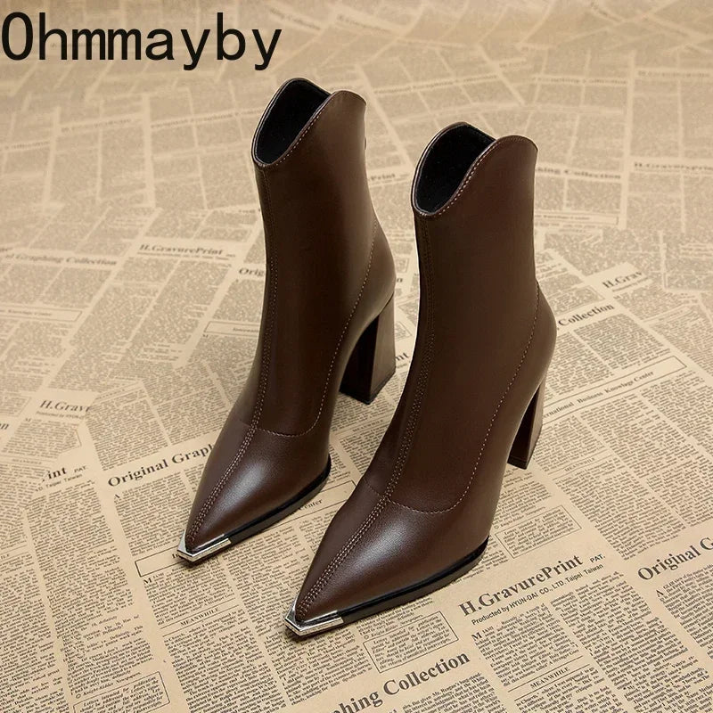 Women's Pointed-Toe Ankle Boots