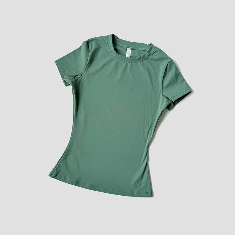 Women Yoga Top Seamless Sport T Shirts Fitness Clothes Short Sleeve Yoga