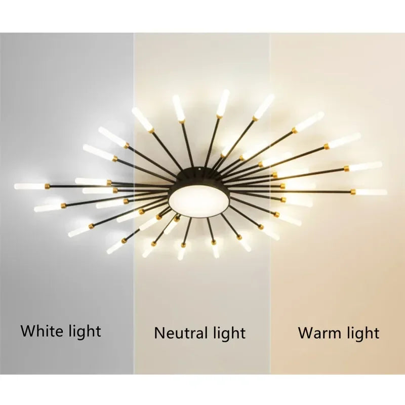 Nordic Minimalist Round LED Ceiling Chandelier Lamps Living Gold Pendant Light Bedroom LED Hanging Lamps Kitchen Home Decoration